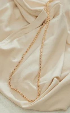 Gold Twist Rope Belly Chain