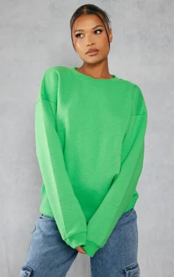 Green Oversized Fit Sweatshirt