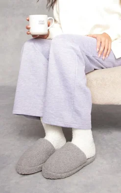 Grey Borg Slip On Slippers