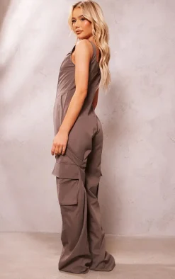 Grey Corset Utility Jumpsuit