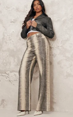 Grey Distressed Faux Leather Crop Jacket