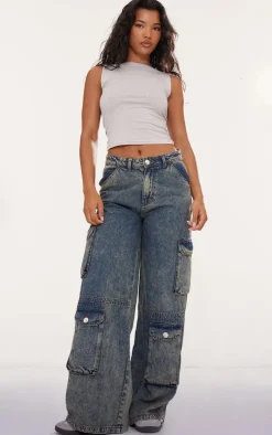 Grey Marl Modal Cotton Boatneck Long Top