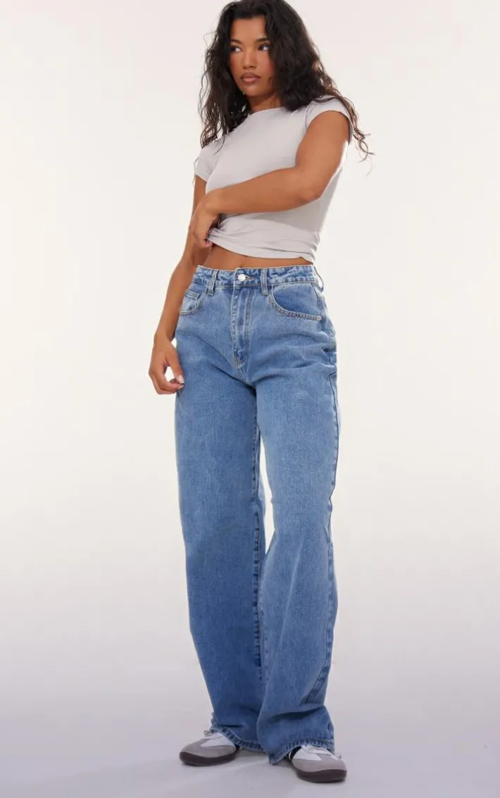 Grey Marl Modal Cotton Longline Fitted T Shirt