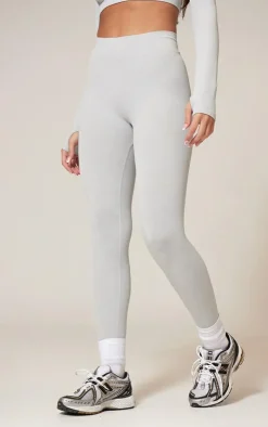 Grey Marl Seamless Gym Leggings