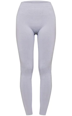 Grey Marl Seamless Melange High Waisted Legging