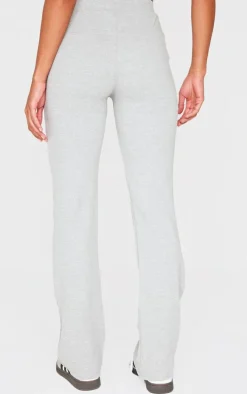 Grey Marl Straight Leg Pants