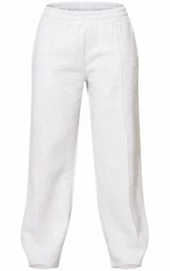 Grey Marl Waistband Wide Leg Sweatpants