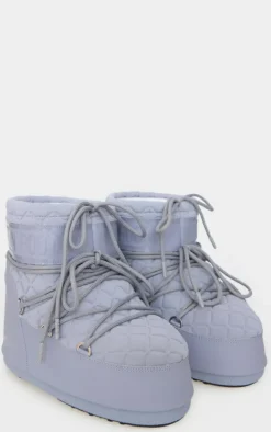 Grey Moon Boot Quilt Icon Low