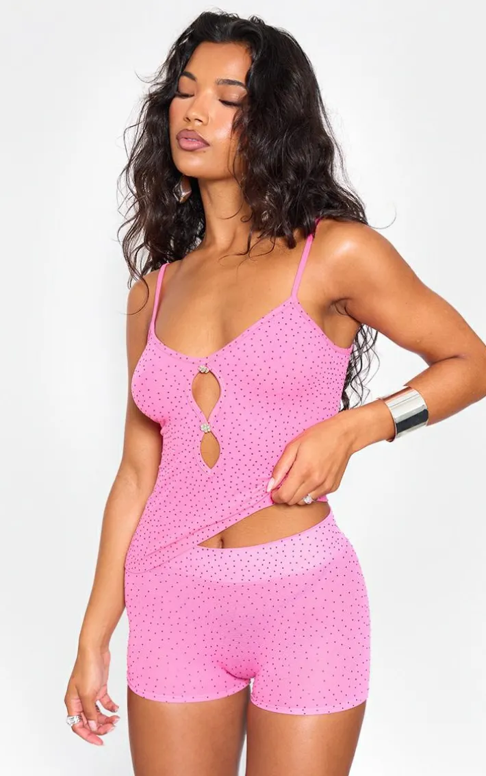 Hot Pink Hot Fix Seamless Hot Pants