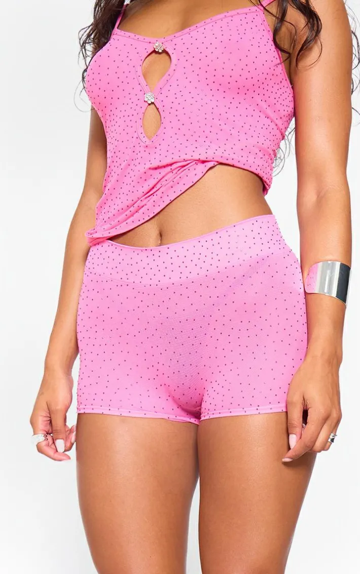 Hot Pink Hot Fix Seamless Hot Pants