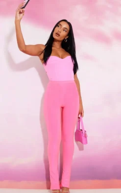 Hot Pink Woven Corset