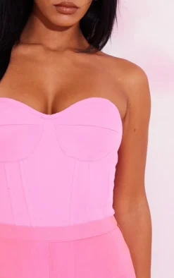 Hot Pink Woven Corset