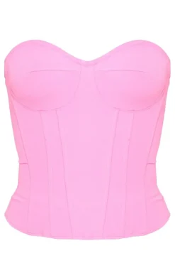 Hot Pink Woven Corset