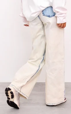 Ice Blue Wide Leg Jeans