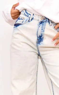 Ice Blue Wide Leg Jeans