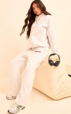 Ice Grey PLT Studio Archive Puff Print Thin Waistband Sweatpants