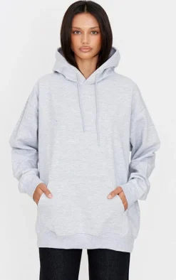 Ice Grey Pretty Little Sporty Back Puff Print Hoodie
