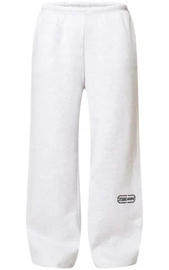 Ice Grey Studio Archive Embroidered Thin Waistband Drop Crotch Sweatpants