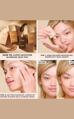 Iconic London Super Smoother Blurring Skin Tint Warm Fair