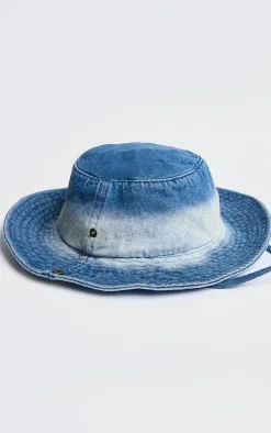 Indigo Washed Denim Cowboy Hat