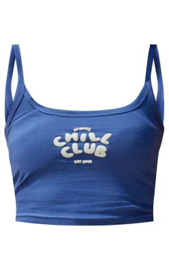 Ink Chill Club Puff Print Cotton Cami Top