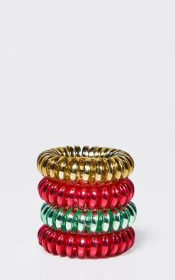 Invisibobble Apres Ski Collection Jingle Spiral 4pc