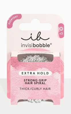 Invisibobble Extra Hold Crystal Clear 3 Pack