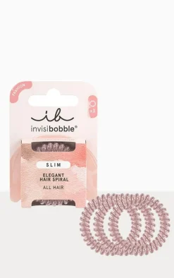 Invisibobble Slim Pink Monocle Slim Spirals 3 Pack
