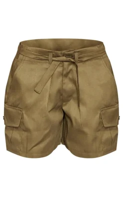 Khaki Baggy 90s Pocket Cargo Shorts