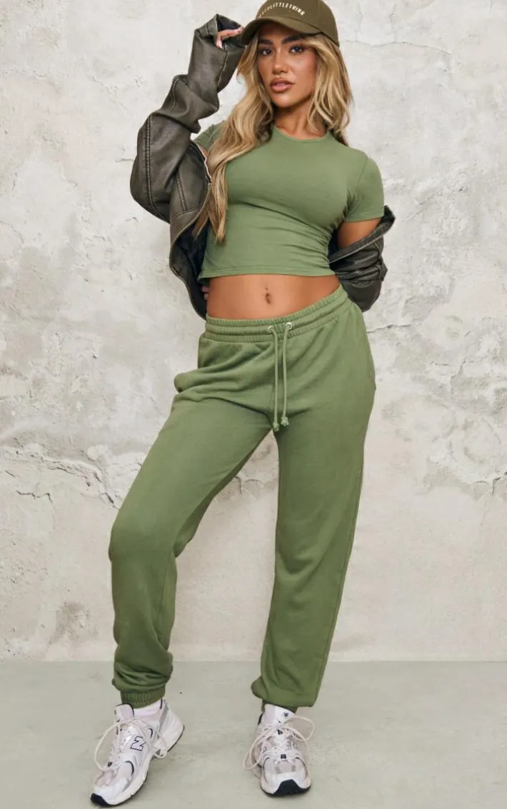 Khaki Fitted T Shirt