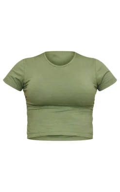 Khaki Fitted T Shirt