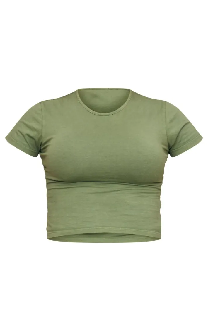 Khaki Fitted T Shirt