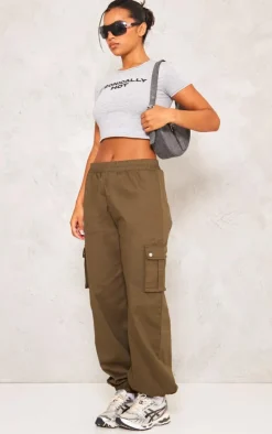 Khaki Pocket Detail Cargo Pants