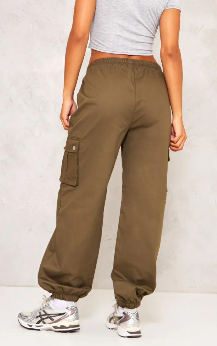 Khaki Pocket Detail Cargo Pants