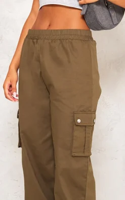 Khaki Pocket Detail Cargo Pants