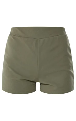 Khaki Soft Tailored Hotpants