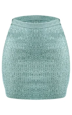 Khaki Space Dye Mini Skirt