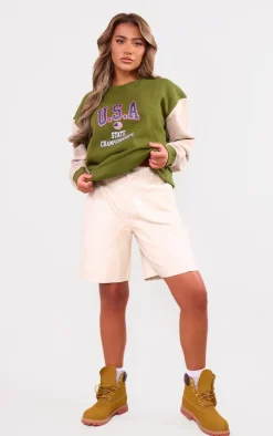 Khaki USA Raglan Sleeve Sweatshirt