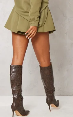 Khaki Woven Floaty Shorts