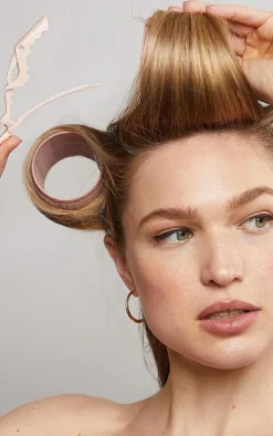 Kitsch Recycled Plastic Extra Large Thermal Hair Rollers 4 Piece Set Terracotta