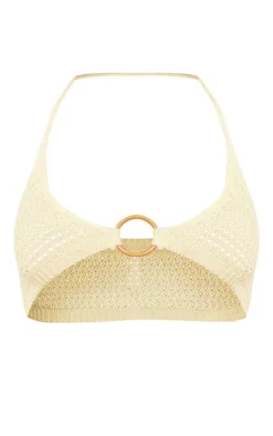 Lemon Crochet O Ring Bralet
