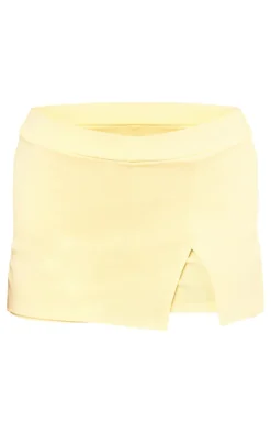 Lemon Ruched Side Detailing Skort