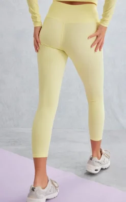 Lemon Sculpt Cropped Gym Leggings