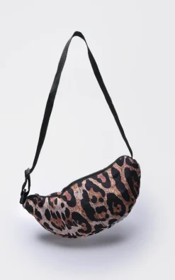 Leopard Print Nylon Simple Cross Body Bag