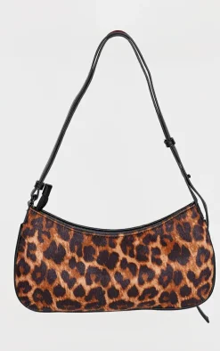 Leopard Print Slim Shoulder Bag
