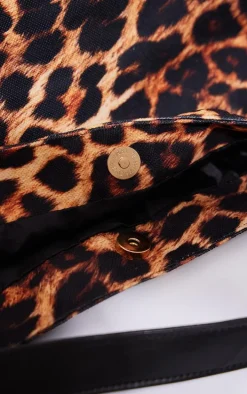 Leopard Print Slouchy Tote Bag