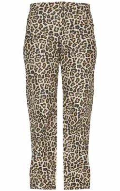 Leopard Printed Cargo Pants