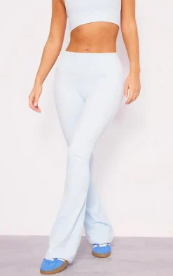 Light Blue Sculpt Flare Yoga Pants