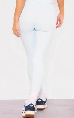 Light Blue Sculpt High Waist Gym Leggings