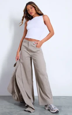 Light Grey Slouchy Denim Jeans